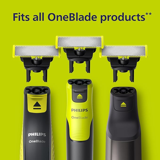 Philips OneBlade Original 360 Blade Heads, Compatible with all OneBlade and Pro Electric Shaver & Trimmers, Original from Philips, 3x One Blade, 12-Month Supply (QP430/50)
