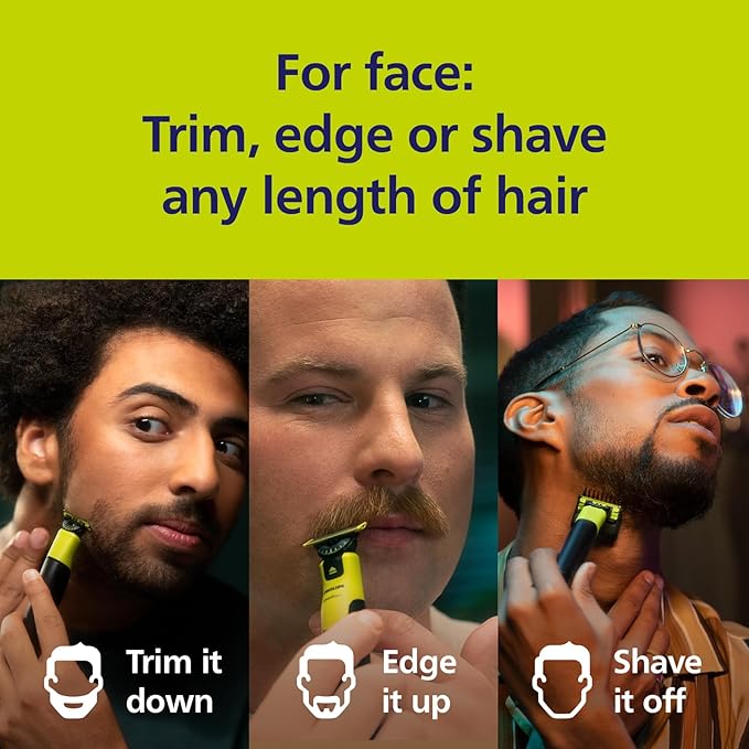 Philips OneBlade Original 360 Blade Heads, Compatible with all OneBlade and Pro Electric Shaver & Trimmers, Original from Philips, 3x One Blade, 12-Month Supply (QP430/50)