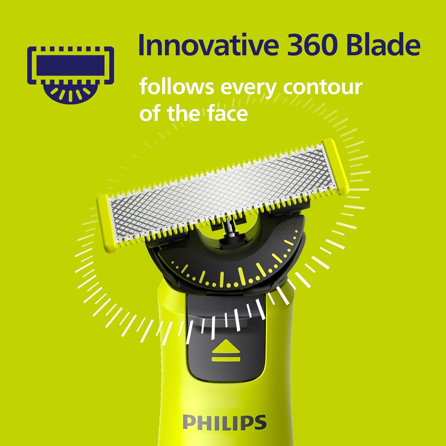 Philips OneBlade Original 360 Blade Heads, Compatible with all OneBlade and Pro Electric Shaver & Trimmers, Original from Philips, 3x One Blade, 12-Month Supply (QP430/50)