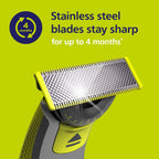 Philips OneBlade Original 360 Blade Heads, Compatible with all OneBlade and Pro Electric Shaver & Trimmers, Original from Philips, 3x One Blade, 12-Month Supply (QP430/50)
