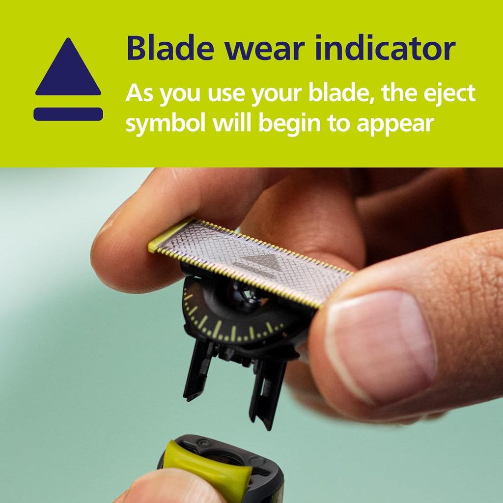 Philips OneBlade Original 360 Blade Heads, Compatible with all OneBlade and Pro Electric Shaver & Trimmers, Original from Philips, 3x One Blade, 12-Month Supply (QP430/50)
