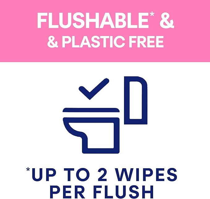Andrex Fresh & Sensitive Hygiene Wipes, 12 Pack; Flushable Moist Toilet Tissue, Hypoallergenic and Fragrance Free Wet Wipes for Sensitive Skin (30 Sheets x 12 Packs), FSC Certified