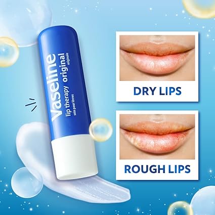 Vaseline Lip Therapy Stick Original Petroleum Jelly Vaseline Lip Balm for Soft Lips 4.8g