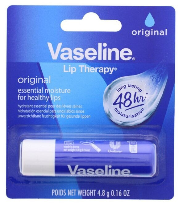 Vaseline Lip Therapy Stick Original Petroleum Jelly Vaseline Lip Balm for Soft Lips 4.8g
