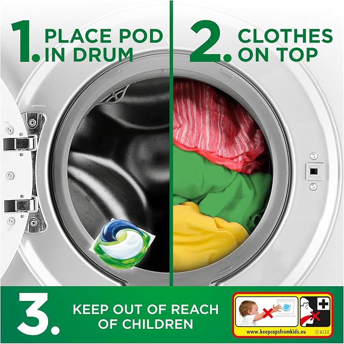 Ariel All-in-1 PODS, Washing Liquid Laundry Detergent Capsules 122 Washes (61x2)