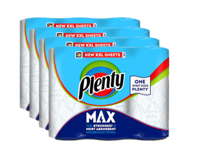 Plenty Max Kitchen Roll 3 Pack