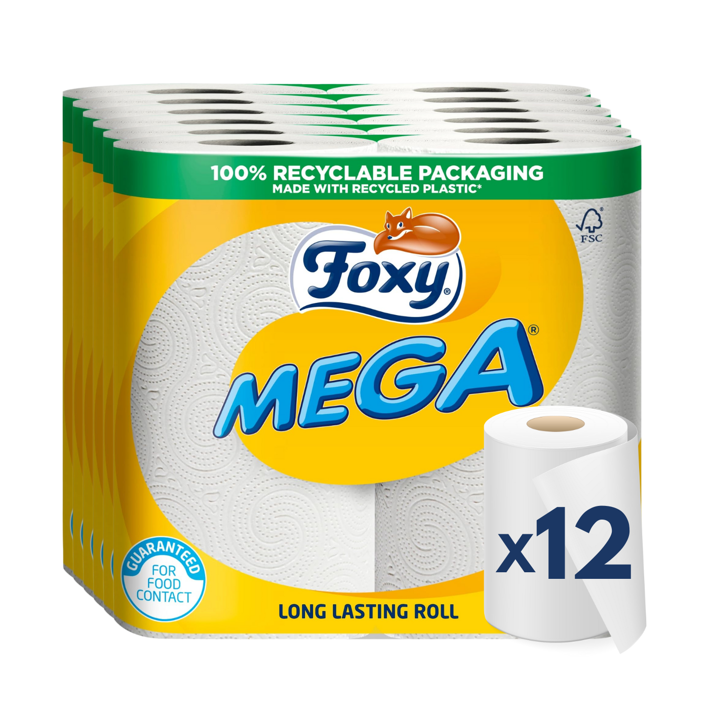 Foxy Mega 2Ply Kitchen Towel