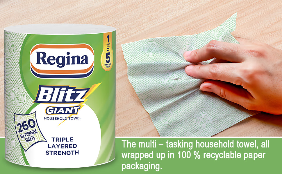 Regina Blitz Giant Kitchen Roll 260 All Purpose Sheets
