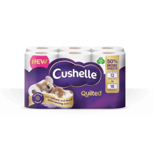 Cushelle Quilted Toilet Roll 50% More Sheets