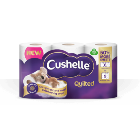 Cushelle Quilted Toilet Roll 50% More Sheets