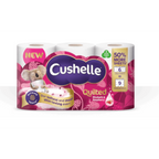 Cushelle Quilted Rhubarb & Raspberry Scented Toilet Roll 50% More Sheets