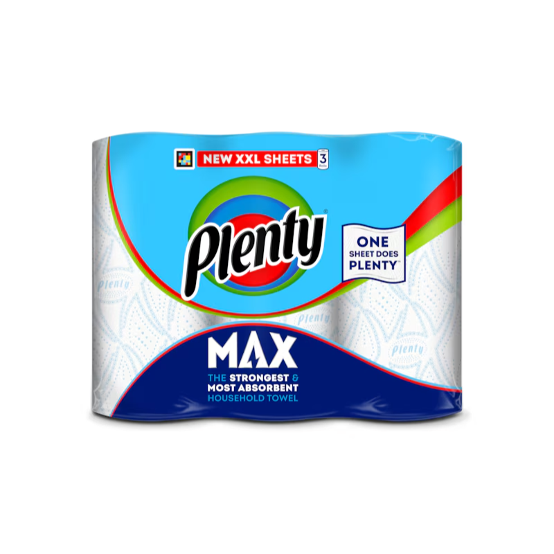 Plenty Max Kitchen Roll 3 Pack