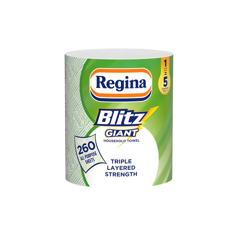 Regina Blitz Giant Kitchen Roll 260 All Purpose Sheets