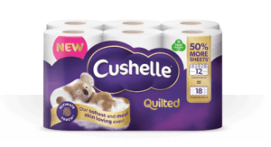 Cushelle Quilted Toilet Roll 50% More Sheets 12 Pack
